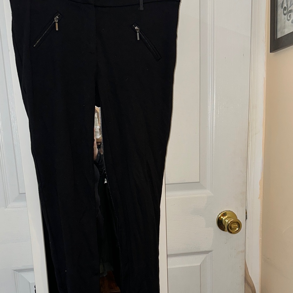 Black Zippered Pants